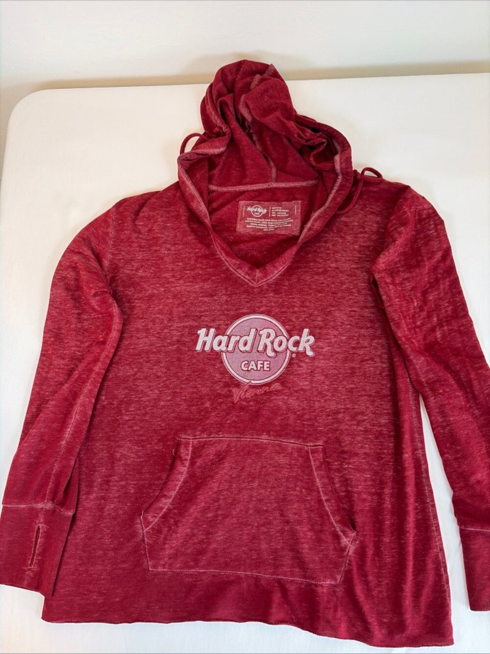 Hard Rock Vienna Hoodie Women's M Red